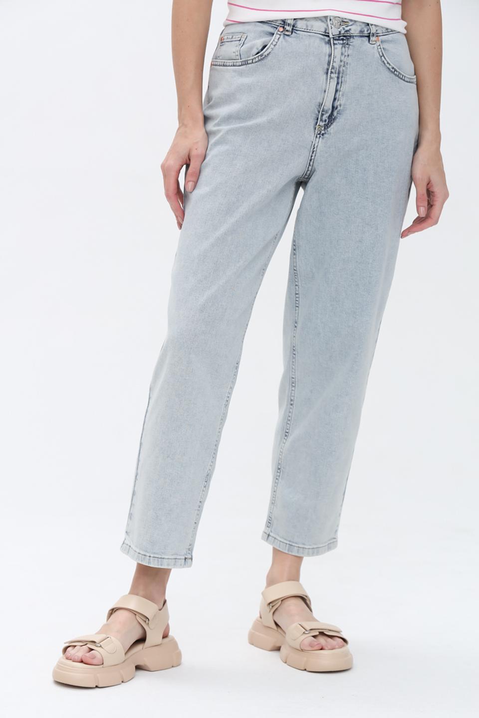 Джинсы Oui голубые mom fit