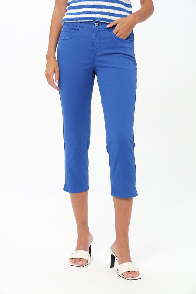 Джинсы капри Oui синие