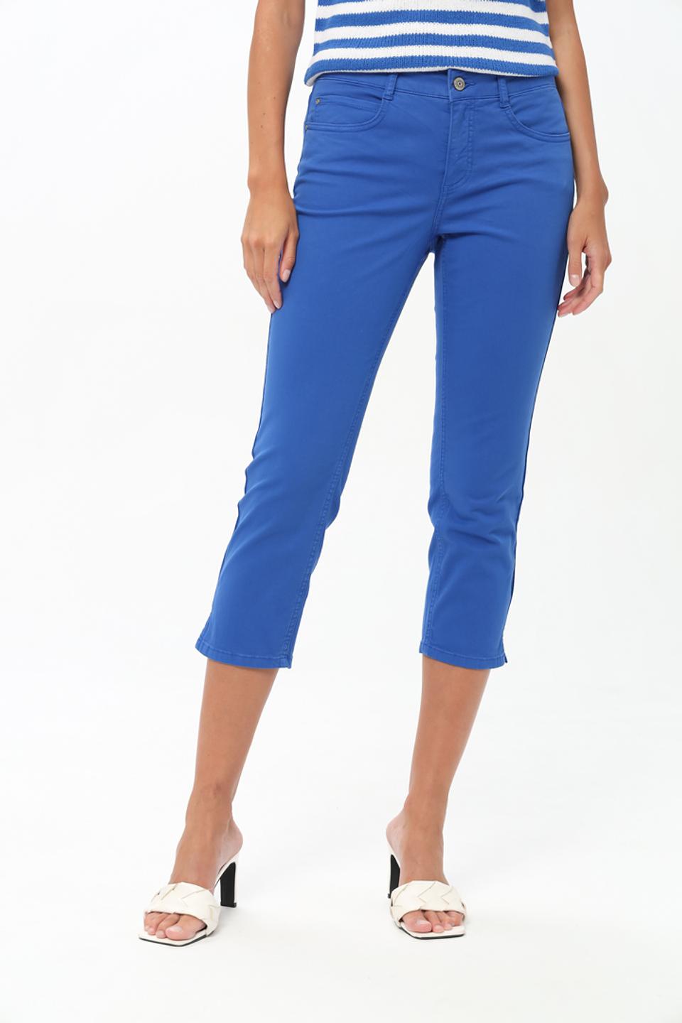 Джинсы капри Oui синие