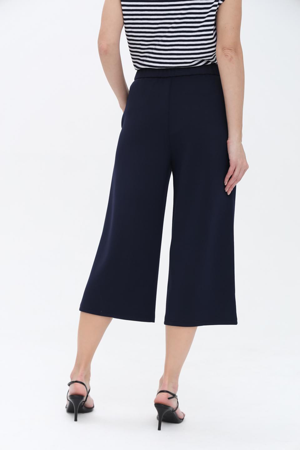 Брюки кюлоты Oui тёмно-синие