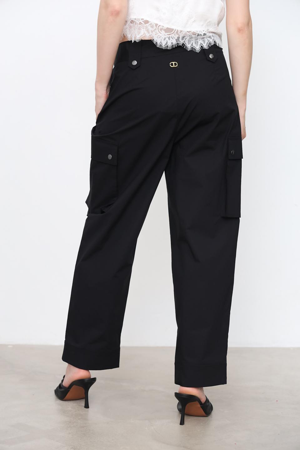 Брюки карго Twin Set чёрные