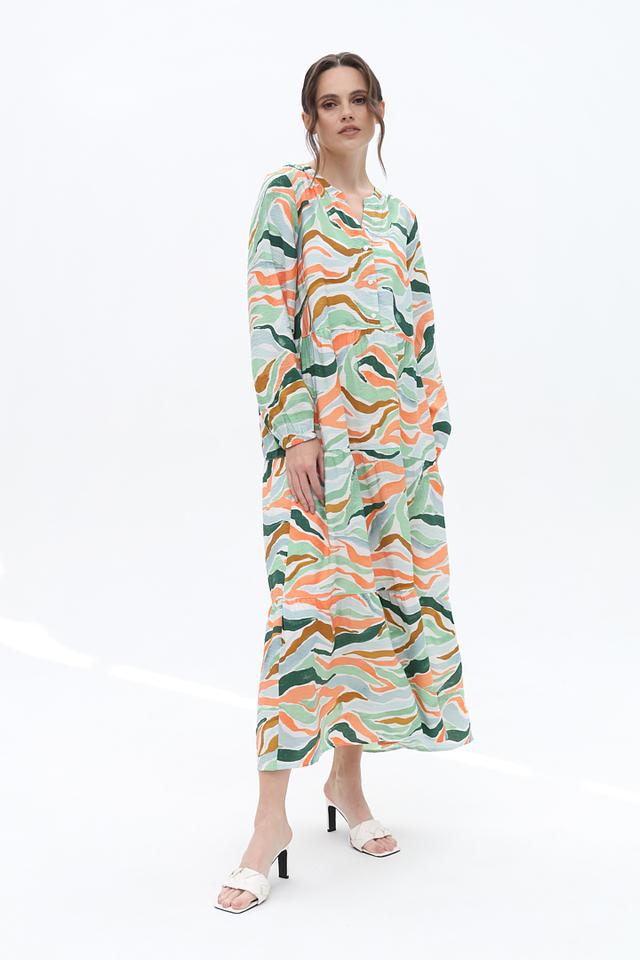 Платье Tom Tailor с волнистым принтом