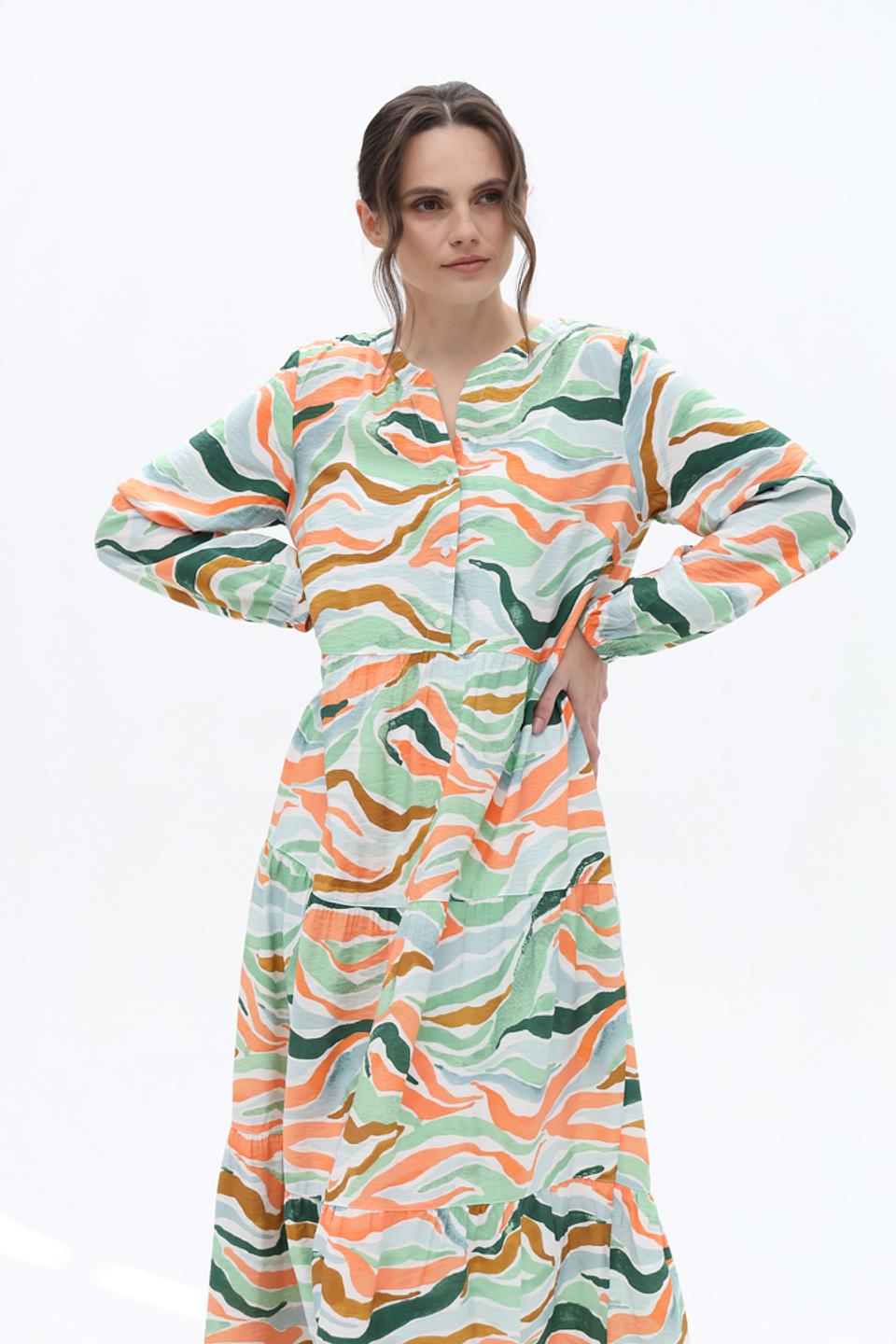 Платье Tom Tailor с волнистым принтом