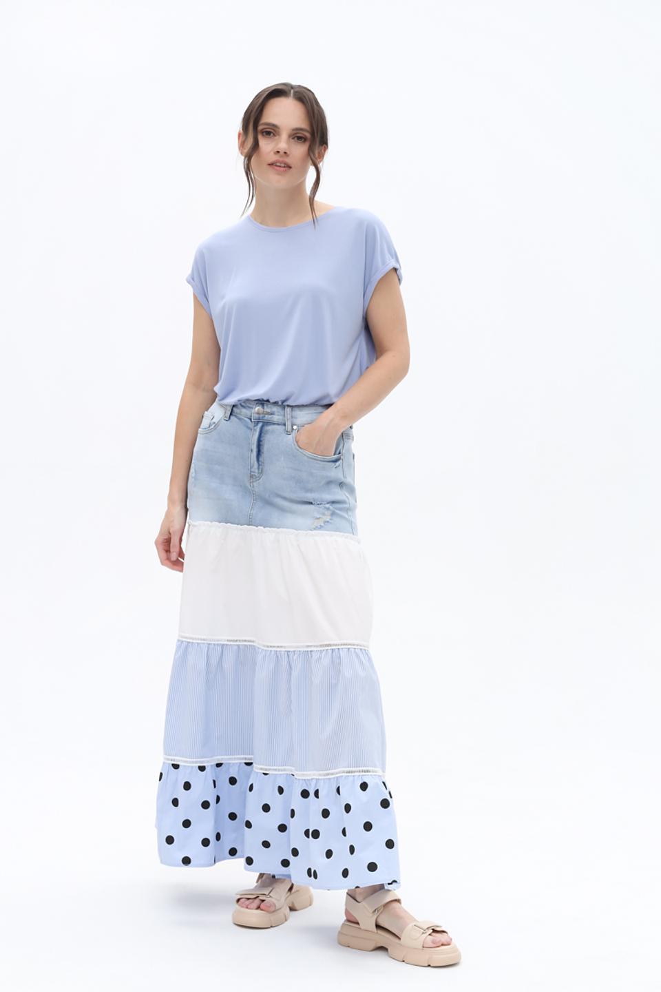 Футболка Tom Tailor denim girl голубая