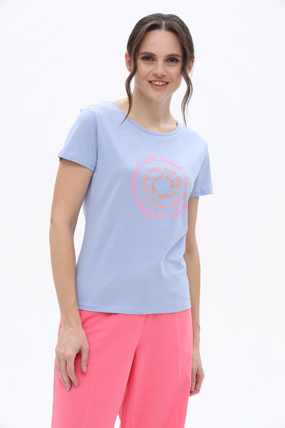 Футболка Tom Tailor denim girl лавандовая
