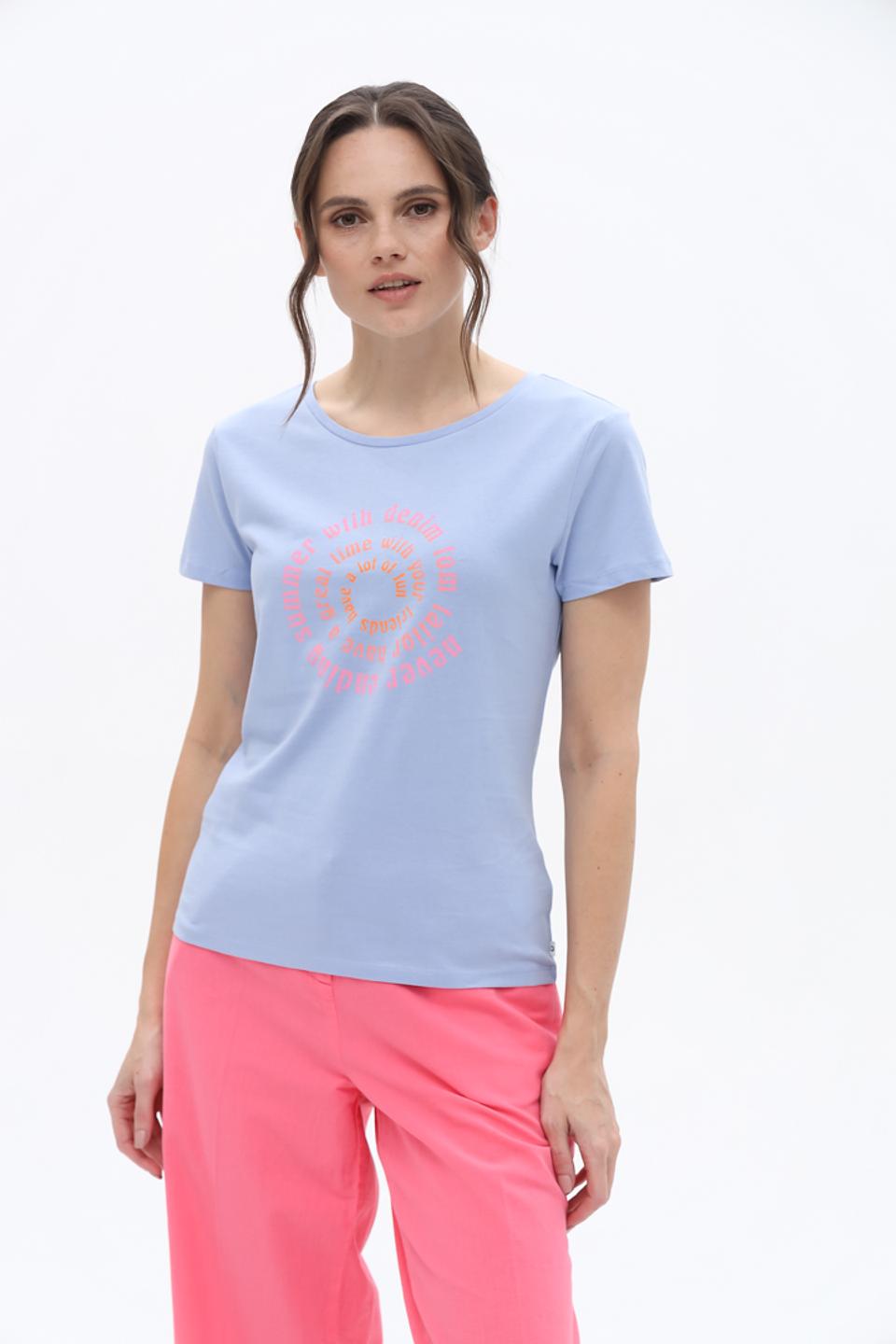 Футболка Tom Tailor denim girl лавандовая