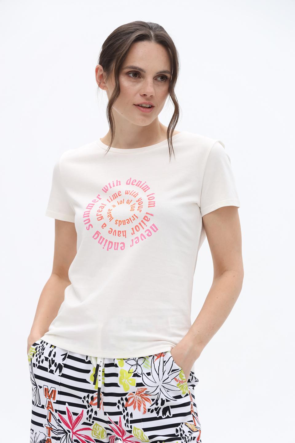 Футболка Tom Tailor denim girl белая