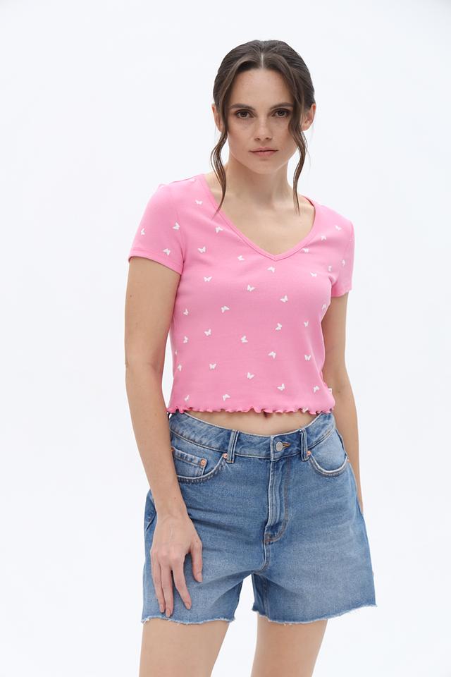 Футболка Tom Tailor denim girl розовая