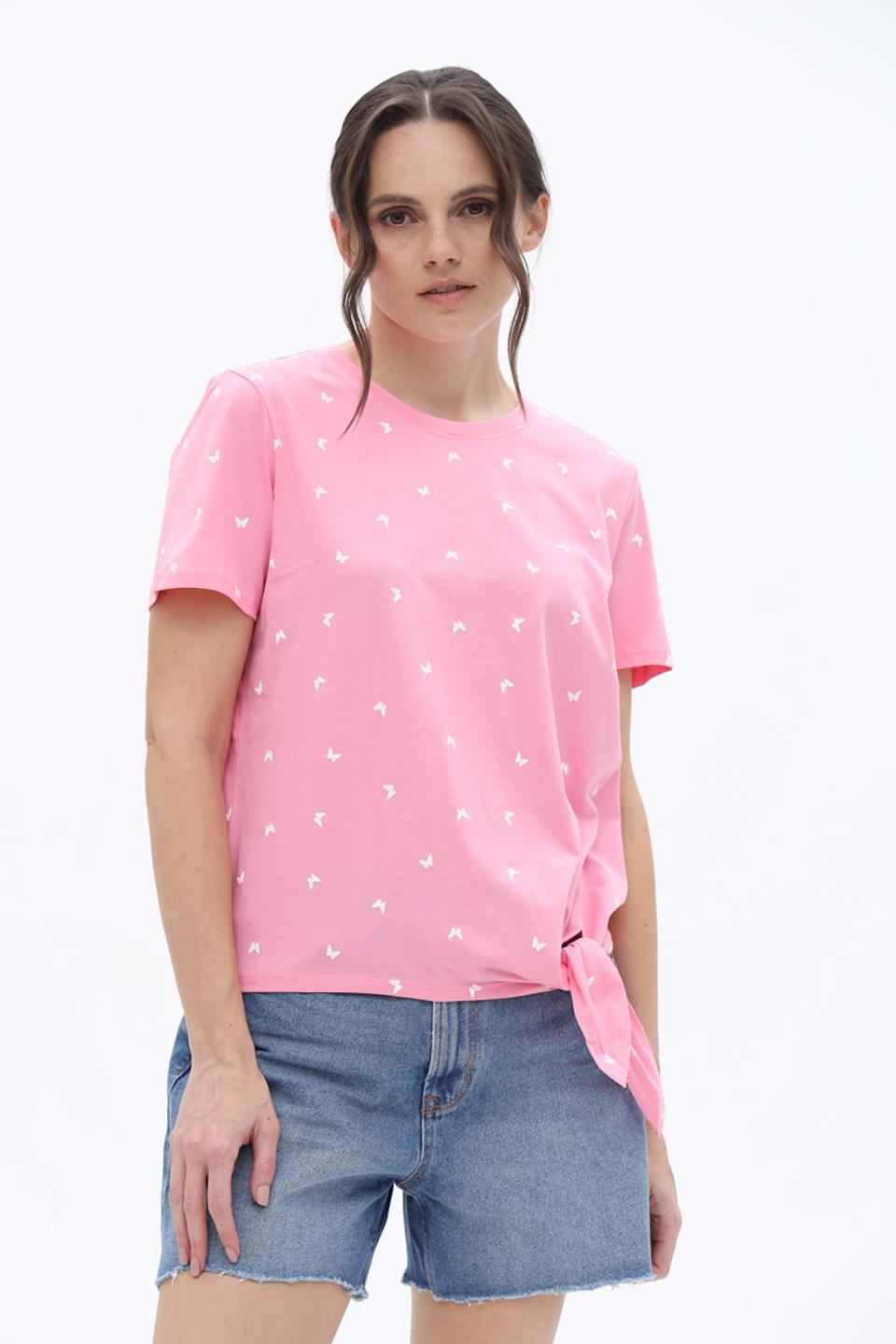 Футболка Tom Tailor denim girl розовая