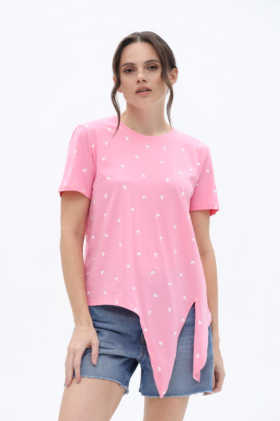 Футболка Tom Tailor denim girl розовая