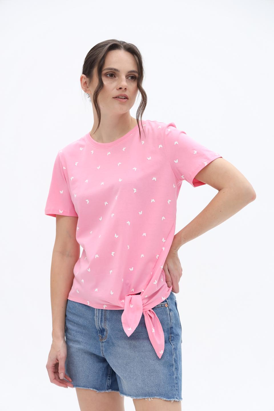 Футболка Tom Tailor denim girl розовая