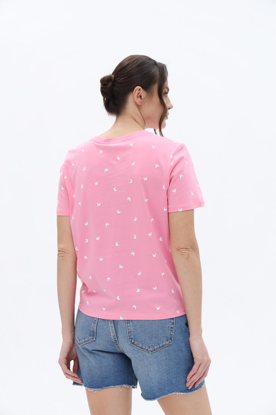Футболка Tom Tailor denim girl розовая
