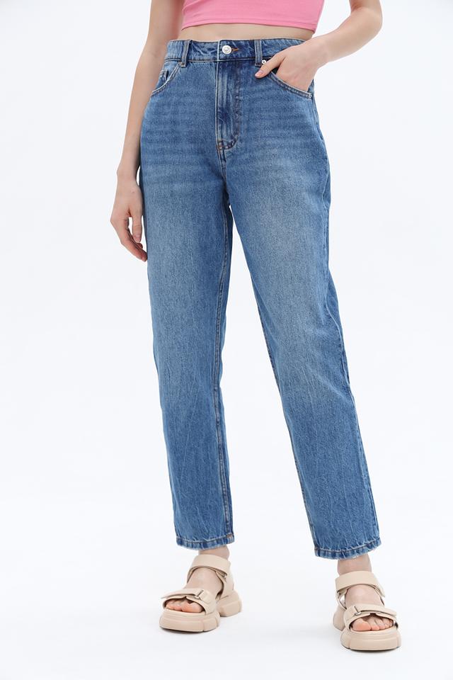 Джинсы Alcott mom fit голубые