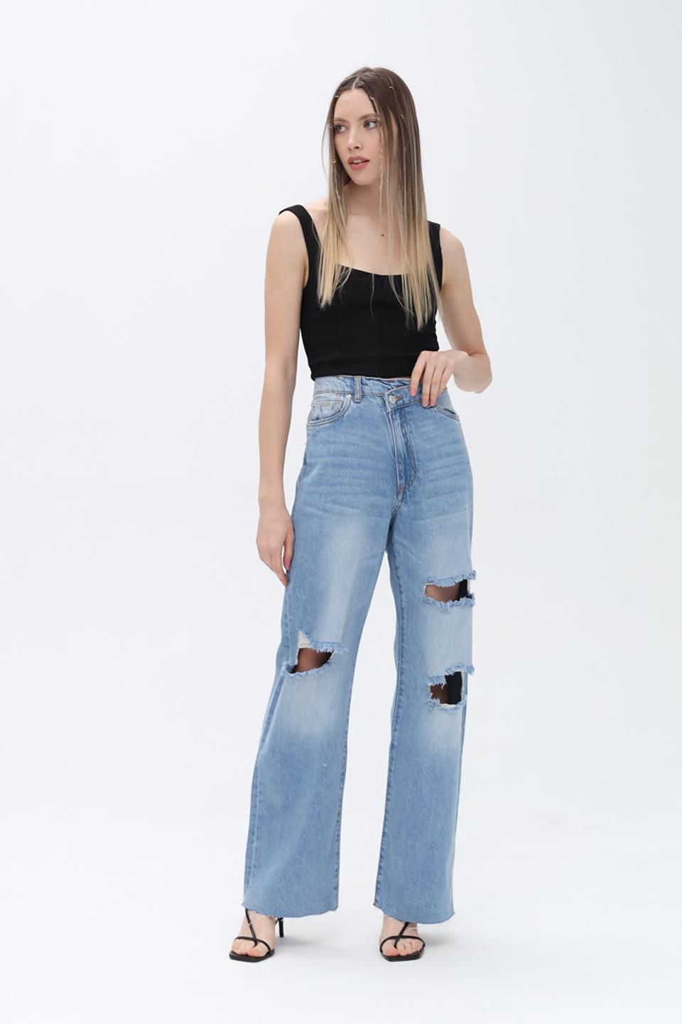 Джинсы Alcott с рваным эффектом