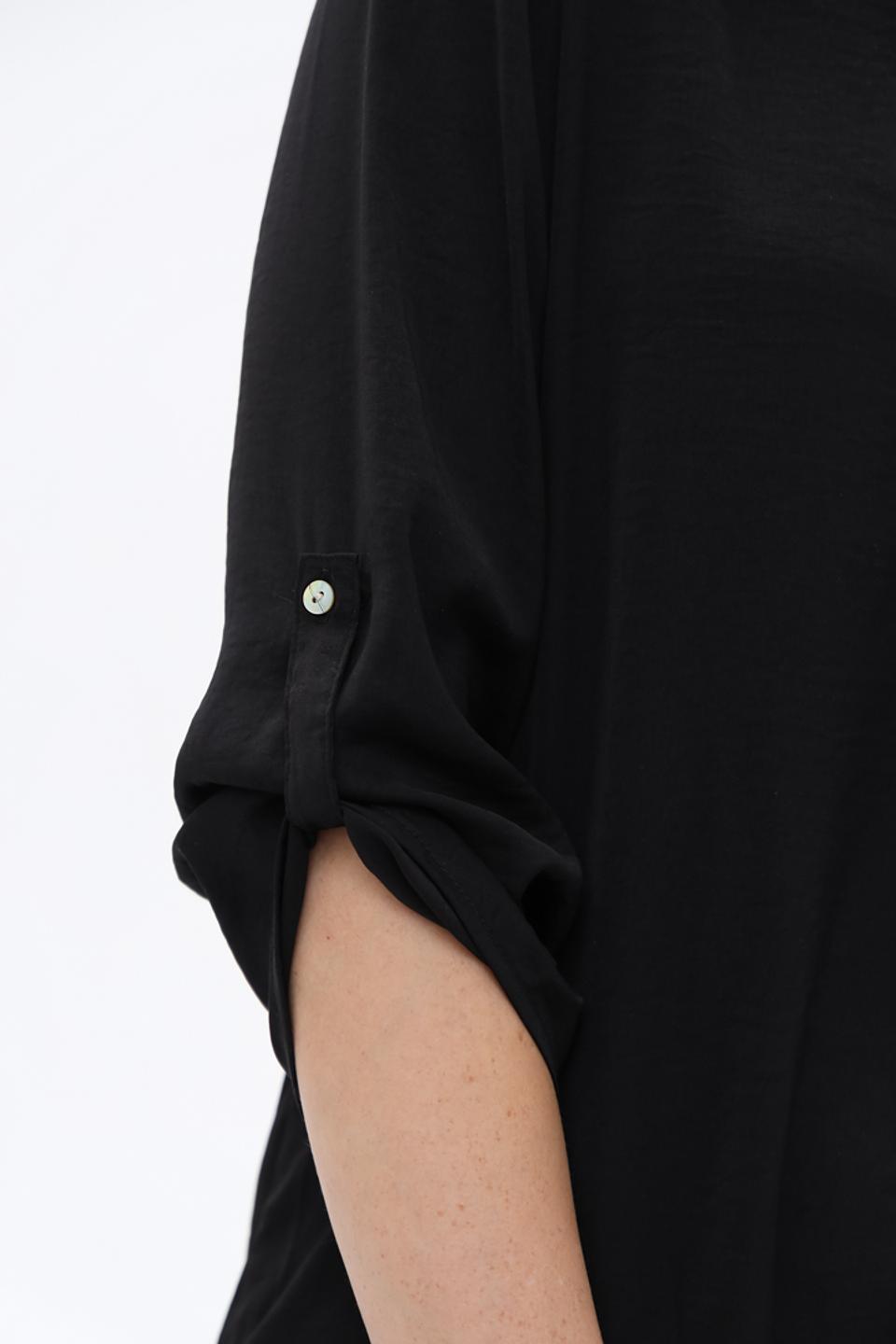 Блуза Alcott женская черная с 3/4 рукавом