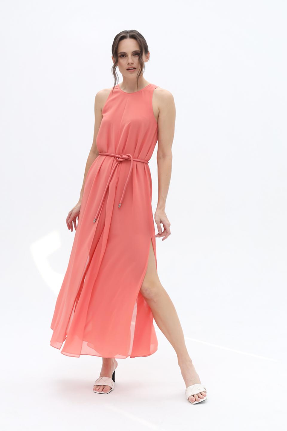 Платье Emporio Armani персиковое