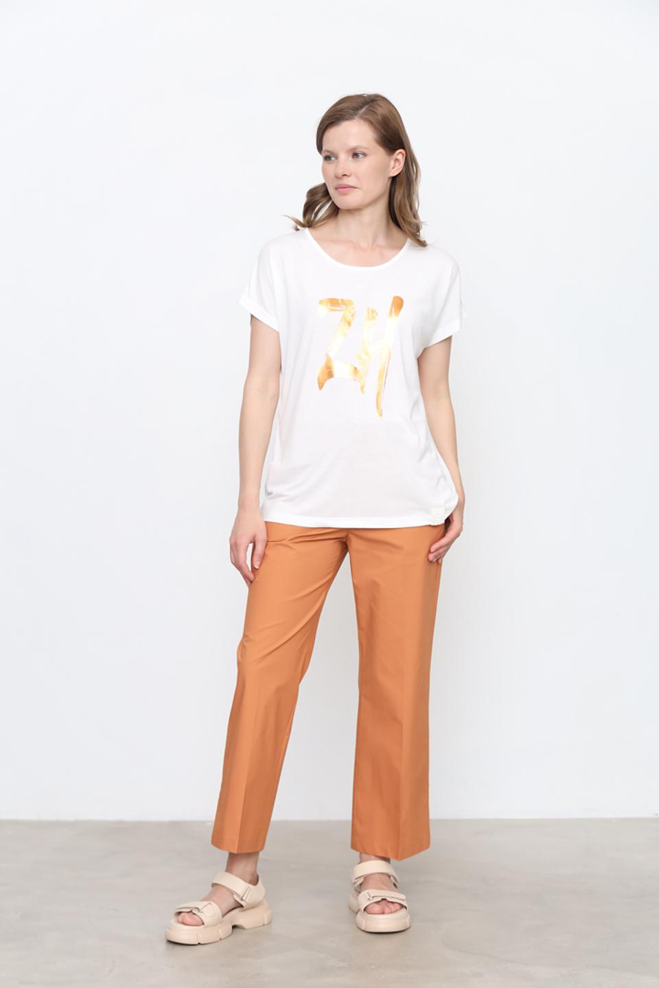 Футболка Zhrill с логотипом золотистый