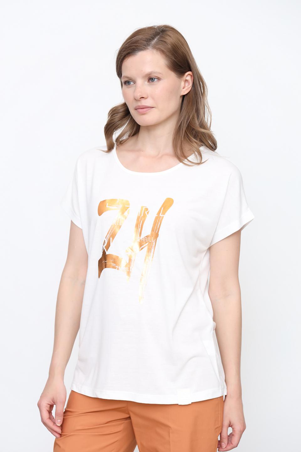 Футболка Zhrill с логотипом золотистый