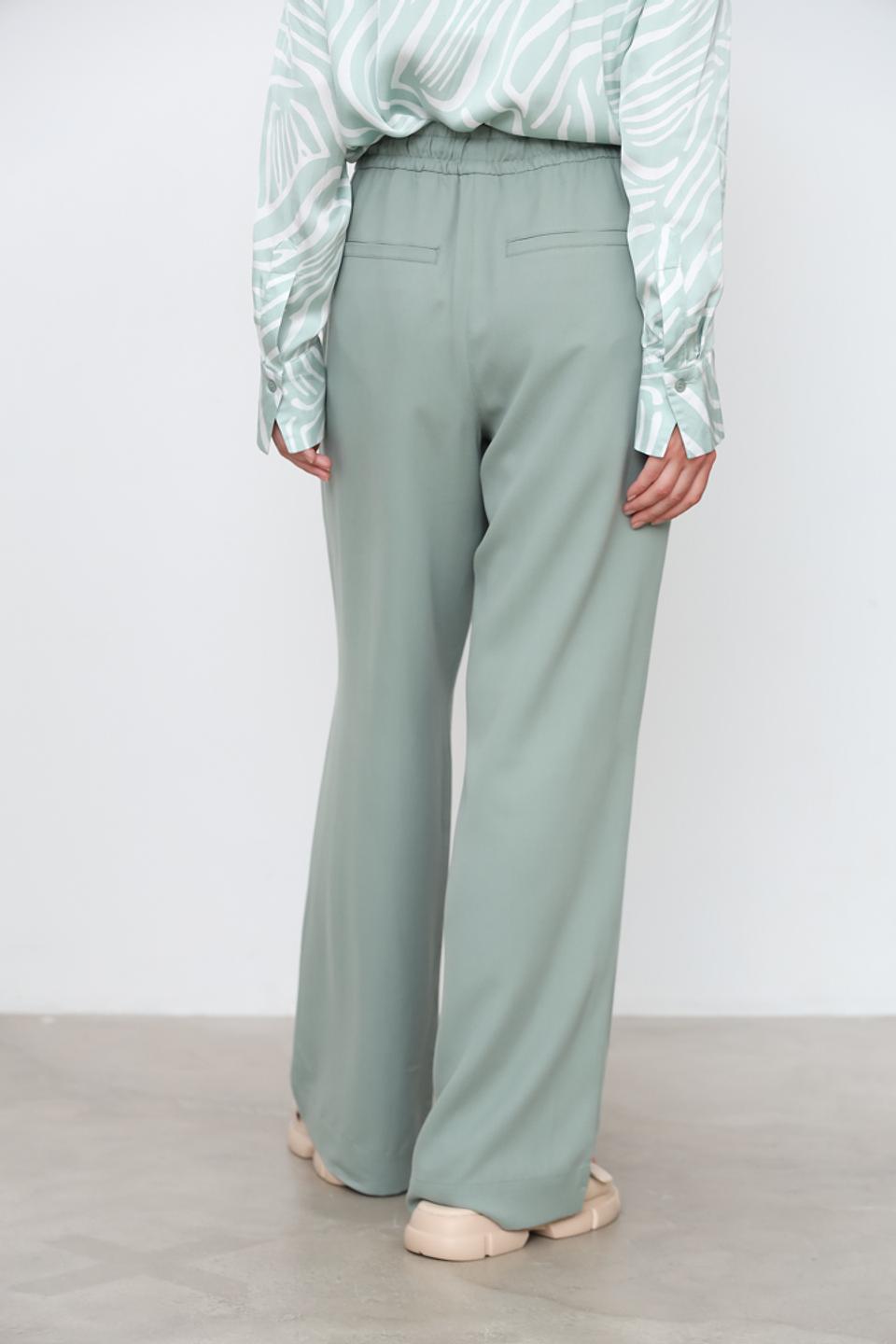 Брюки палаццо Marc Aurel мятные