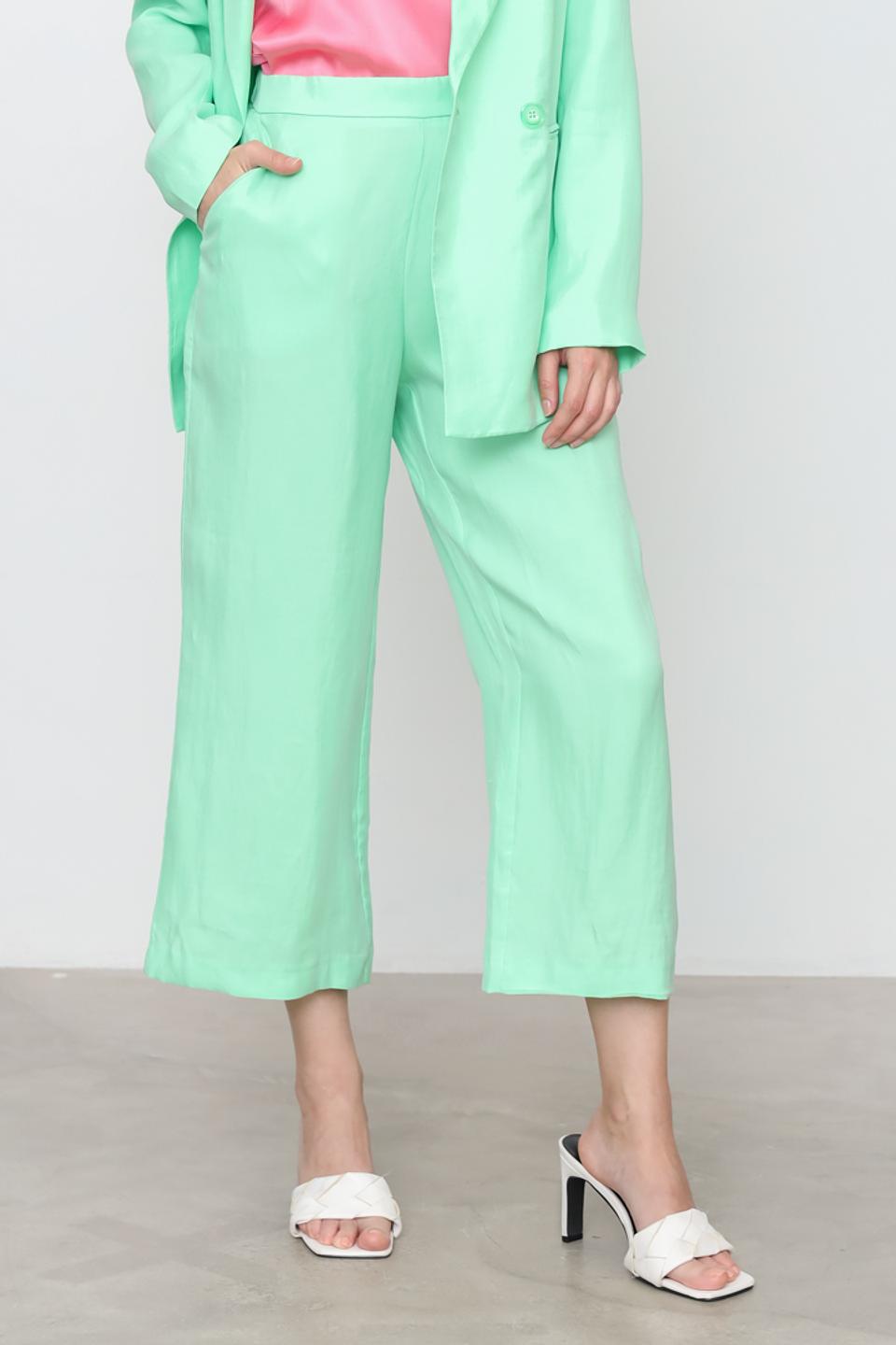 Брюки палаццо Rich and Royal мятные