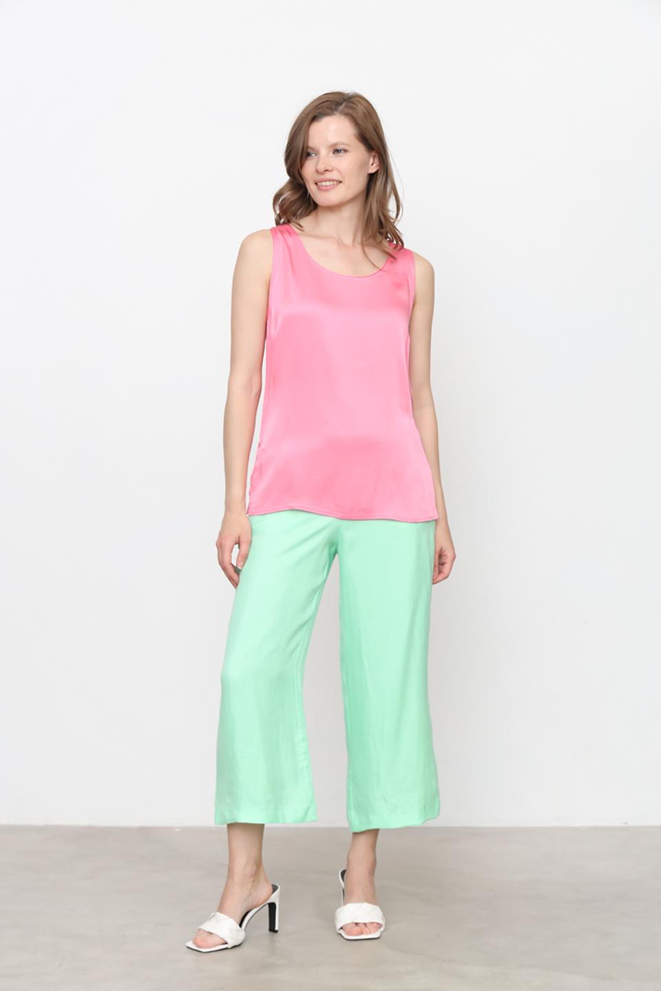 Брюки палаццо Rich and Royal мятные