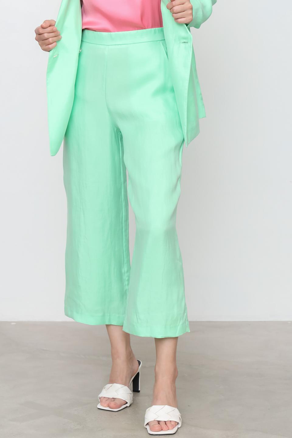 Брюки палаццо Rich and Royal мятные