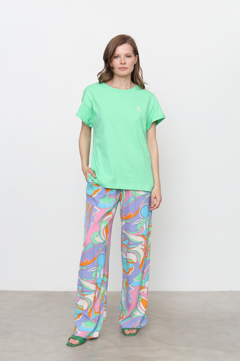 Брюки Rich and Royal в яркий принт