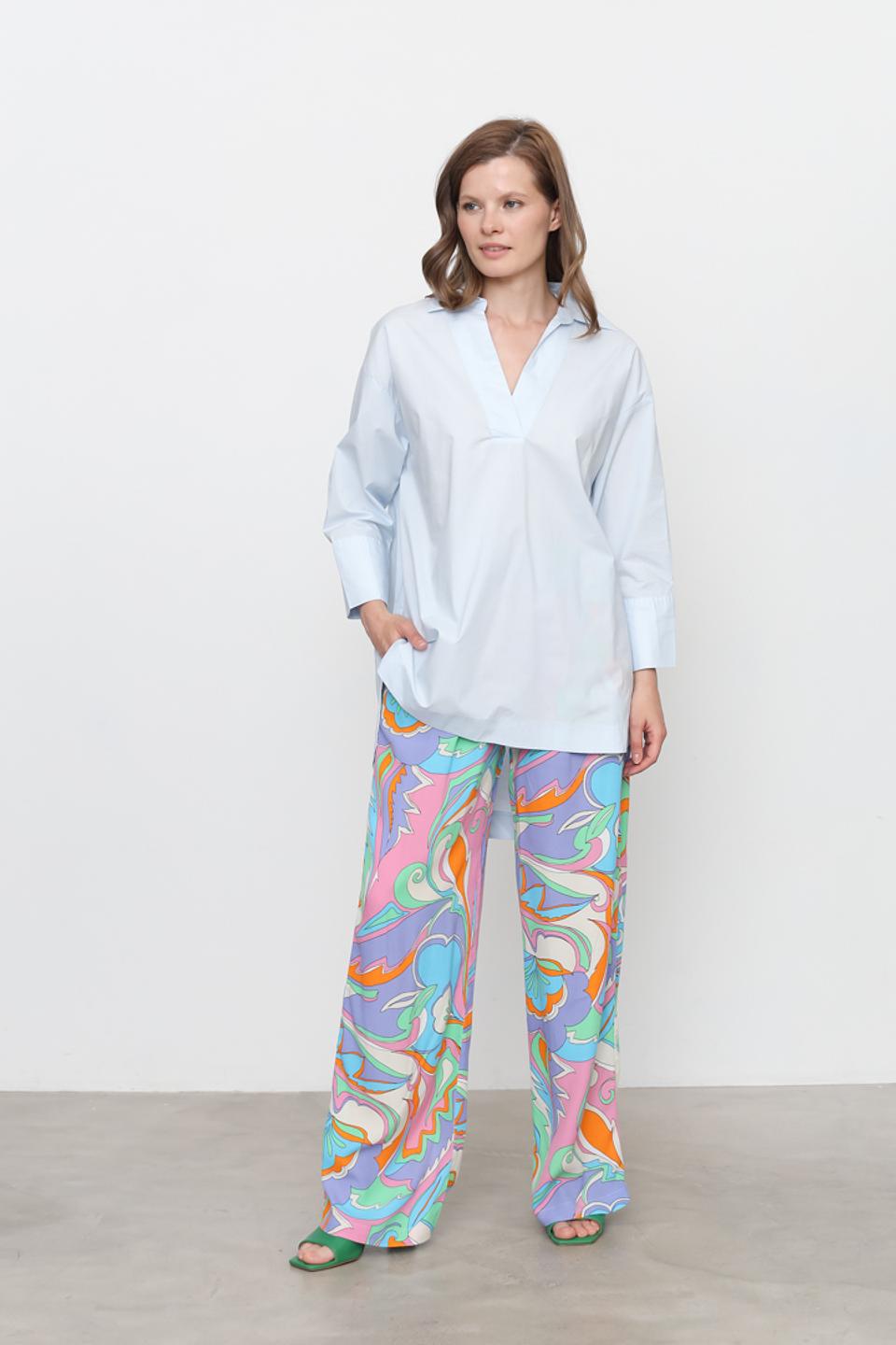 Брюки Rich and Royal в яркий принт