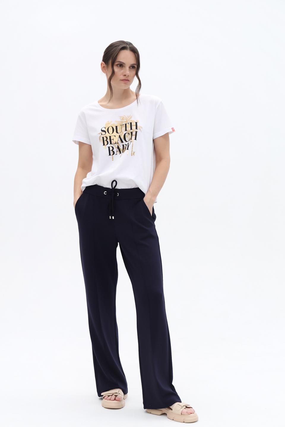 Брюки Bugatti прямого кроя темно-синие