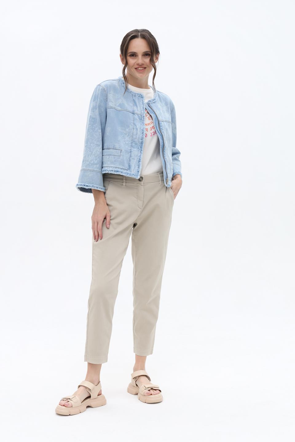 Жакет Marc Cain деним с бахромой