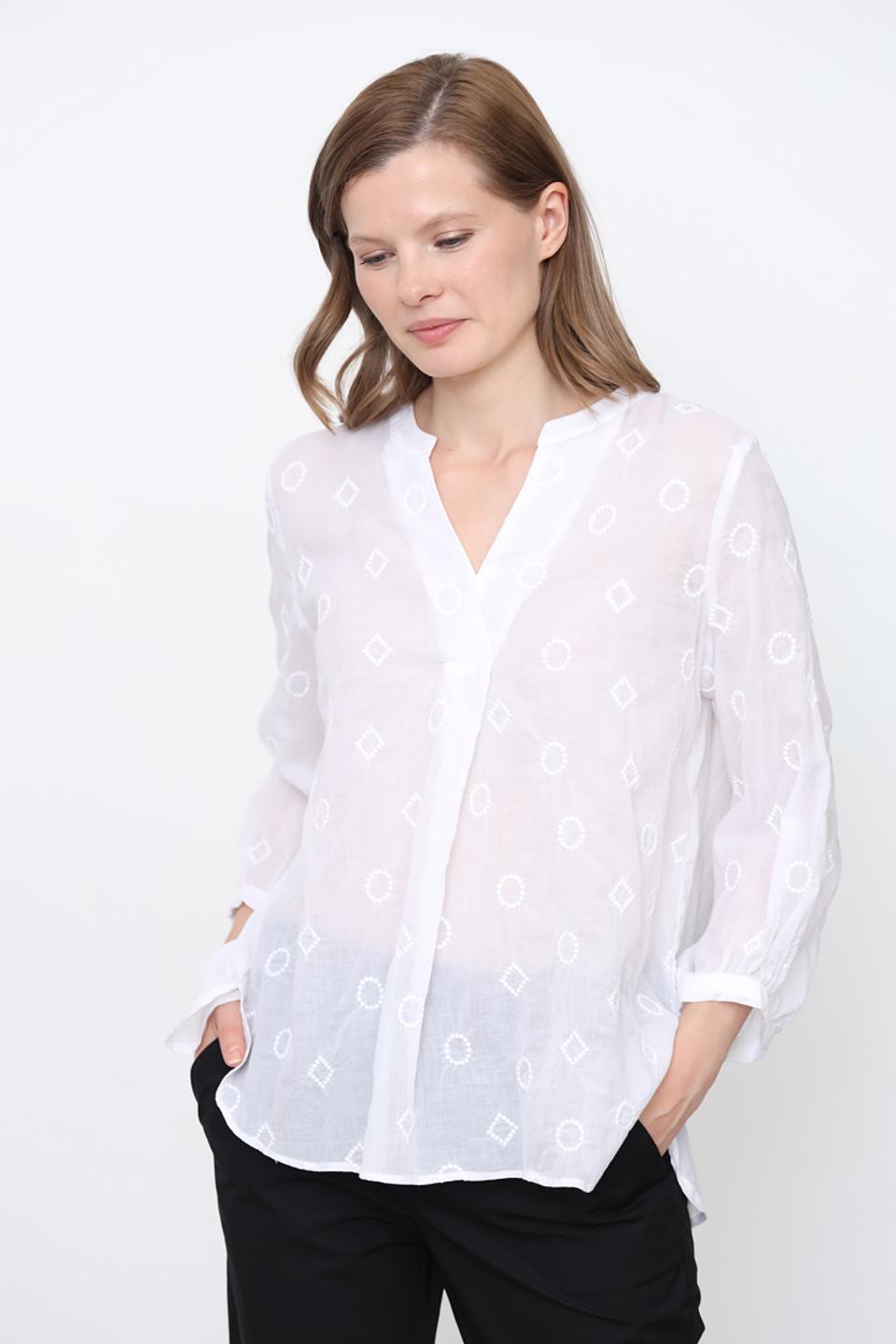 Блуза You Just White с принтом