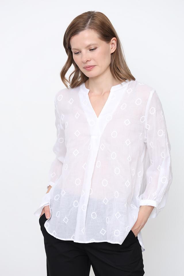 Блуза You Just White с принтом