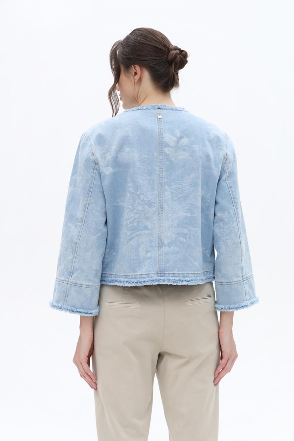 Жакет Marc Cain деним с бахромой