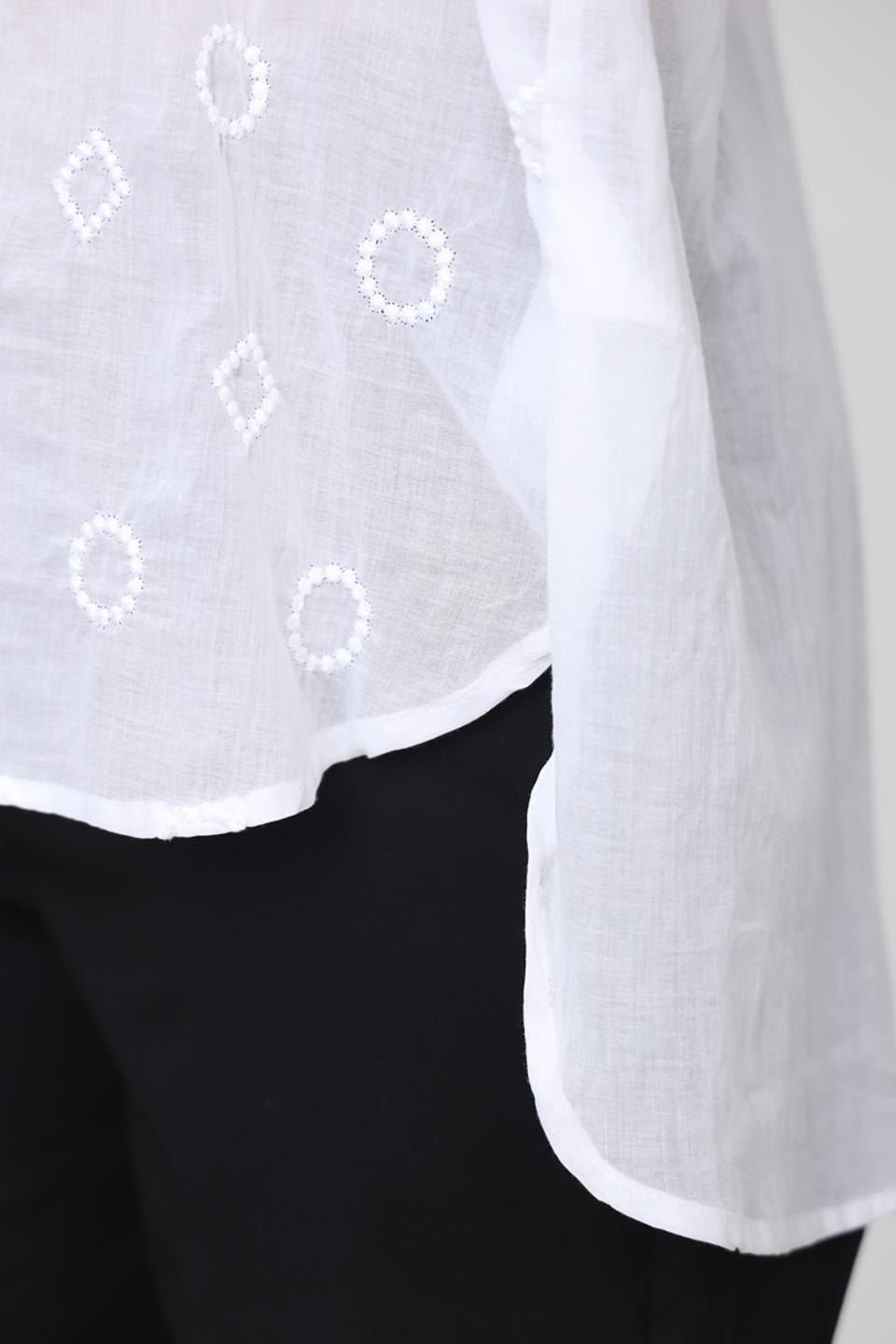 Блуза You Just White с принтом