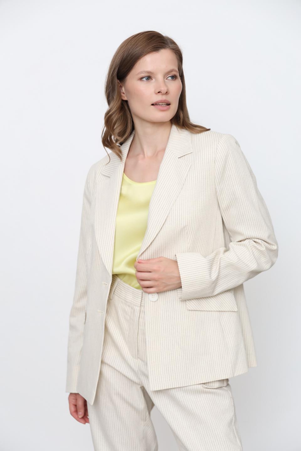 Жакет Taifun в полоску бежевый