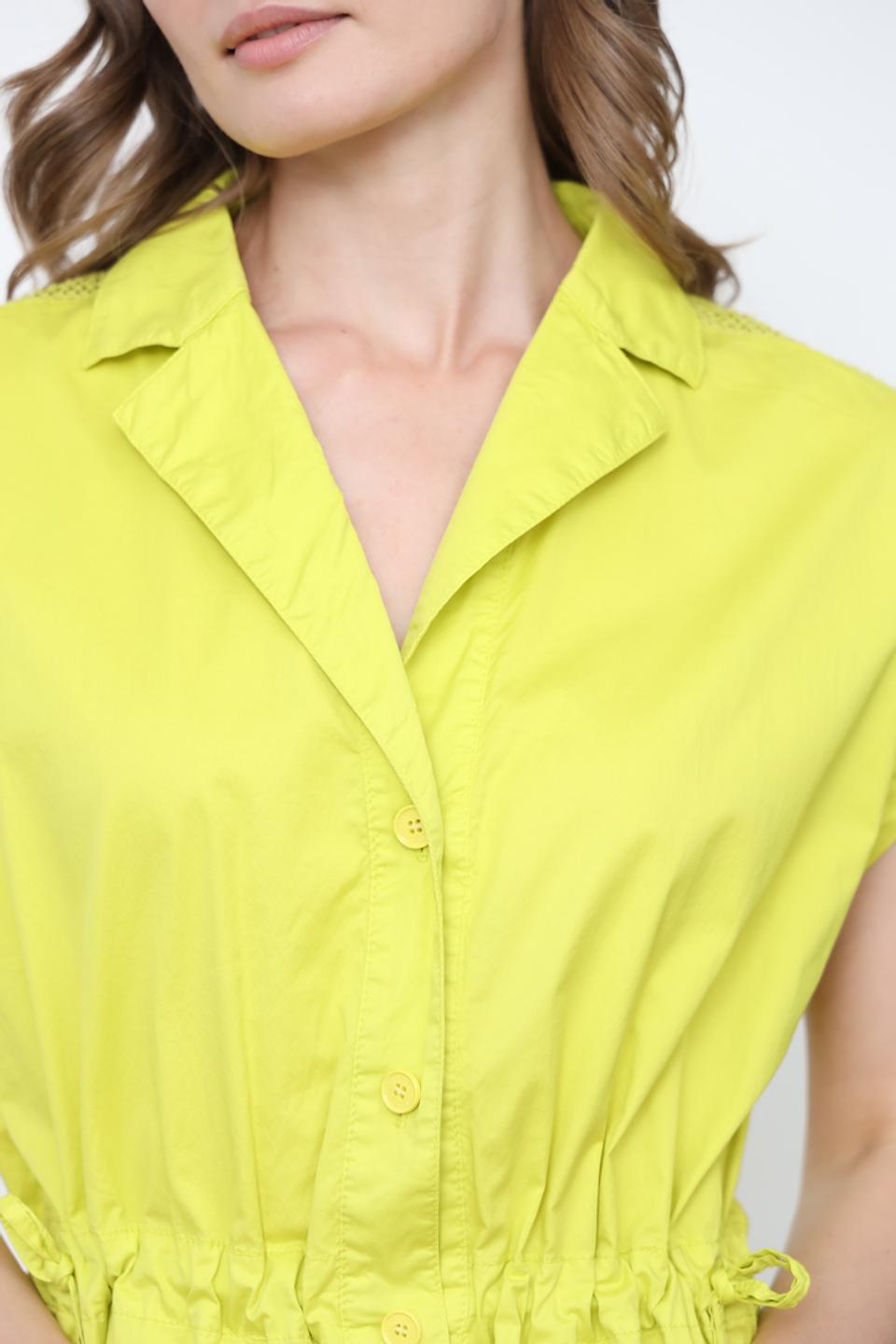 Платье Marc Cain лайм с завязкой