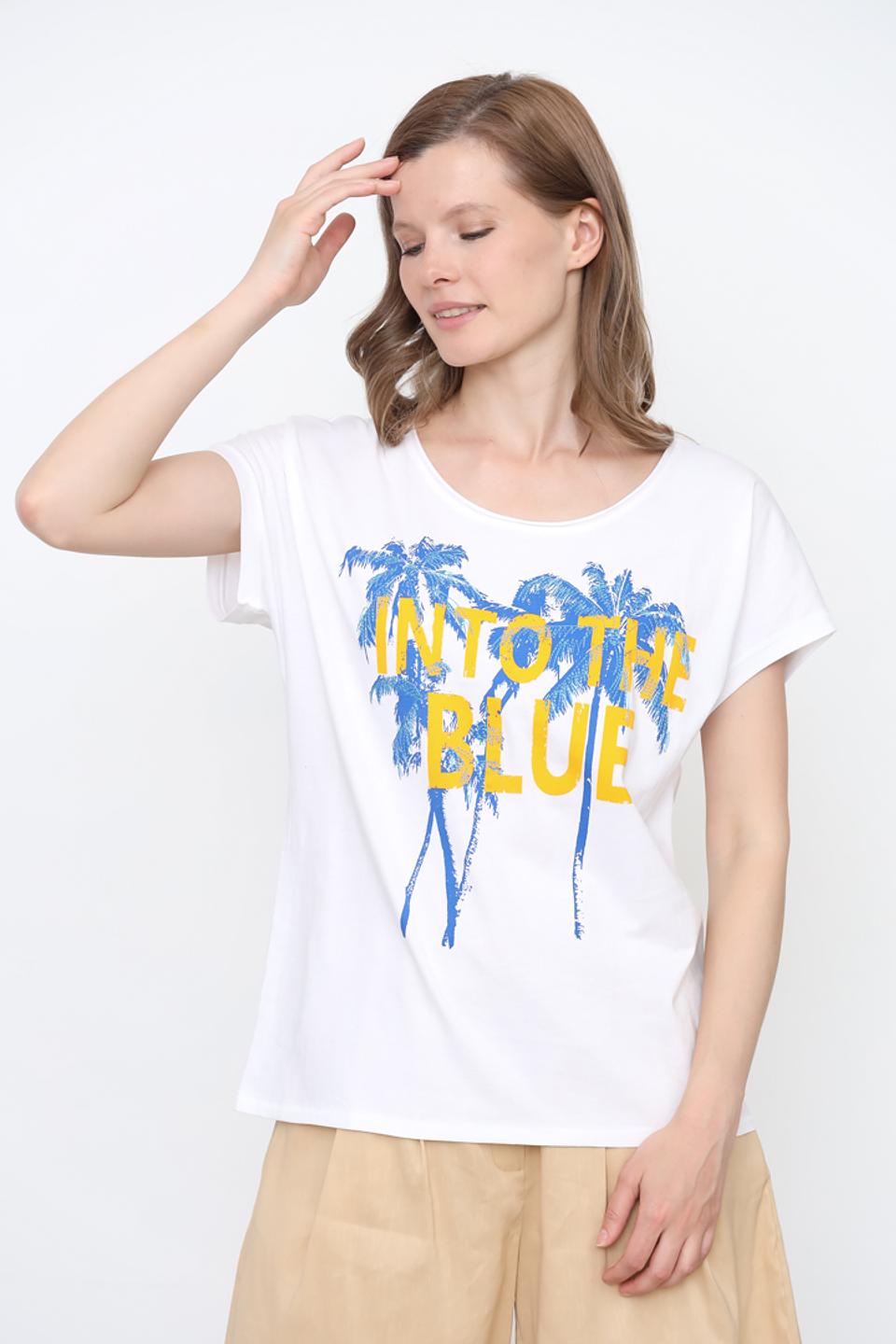 Футболка Oui с принтом "Into the Blue"