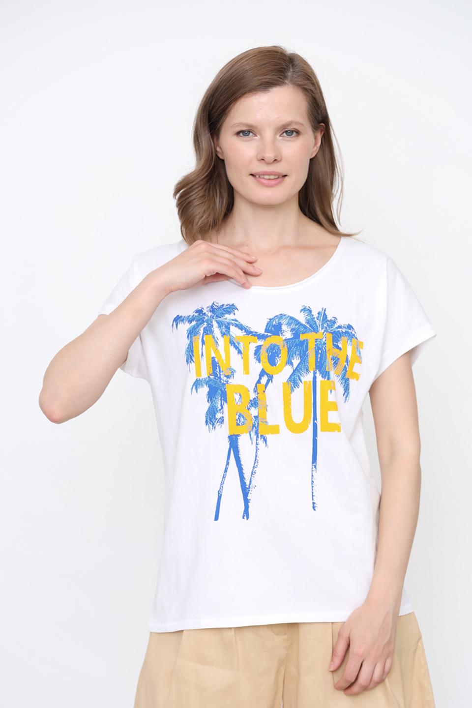 Футболка Oui с принтом "Into the Blue"