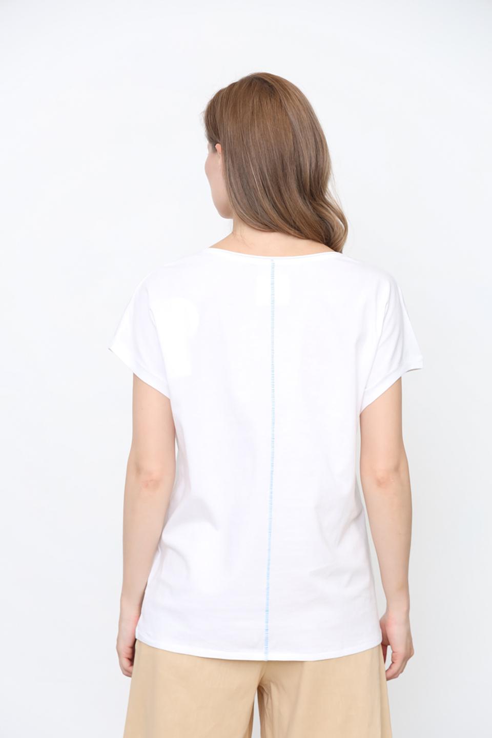 Футболка Oui с принтом "Into the Blue"