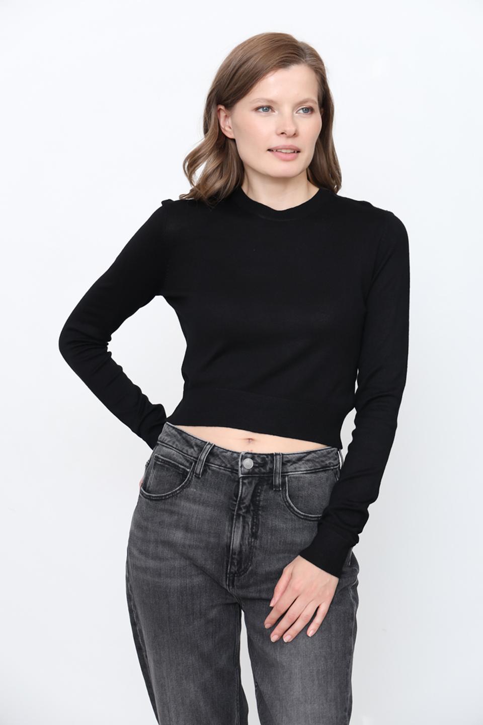 Джемпер Alcott черный укороченный