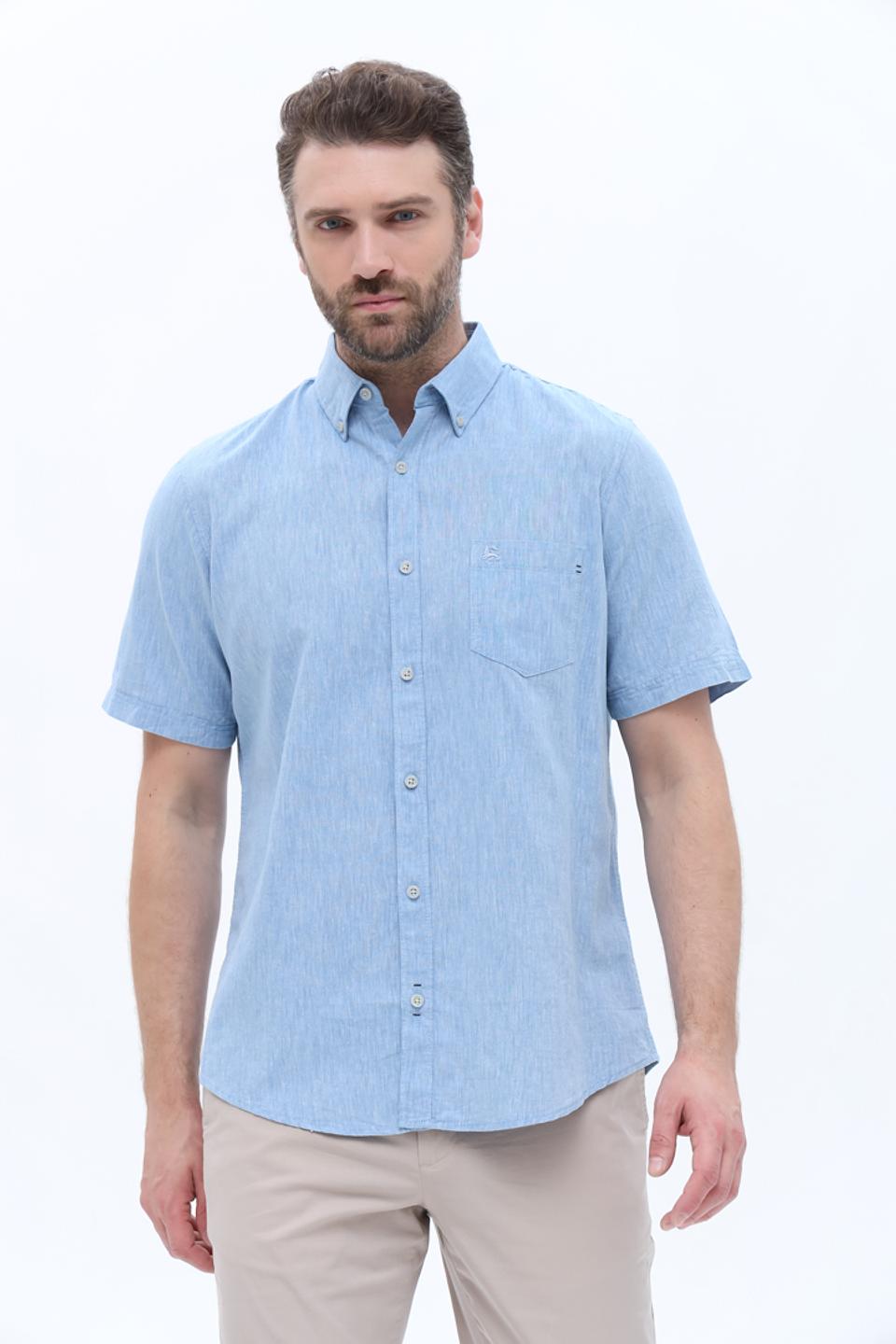 Рубашка кр Lerros голубая