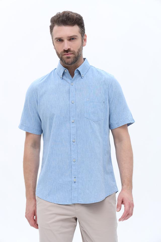 Рубашка кр Lerros голубая
