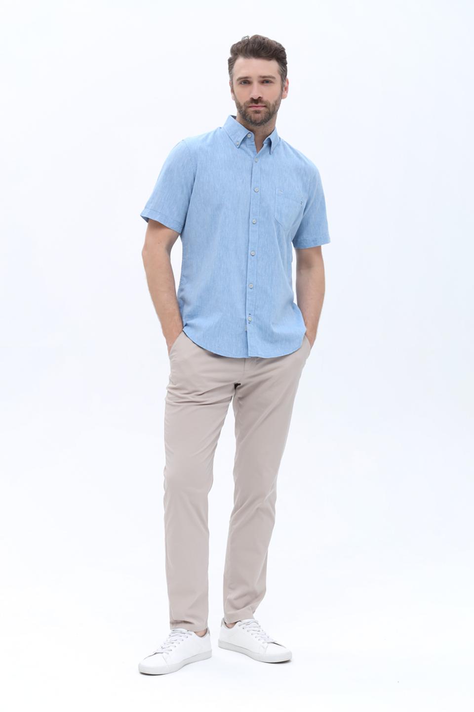 Рубашка кр Lerros голубая