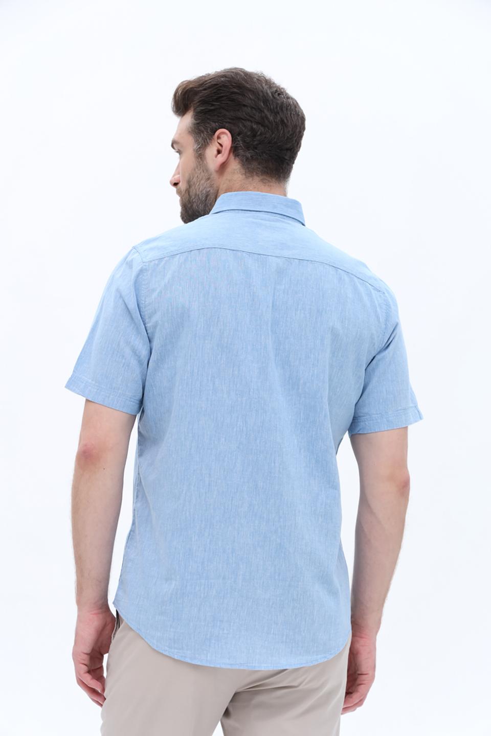 Рубашка кр Lerros голубая