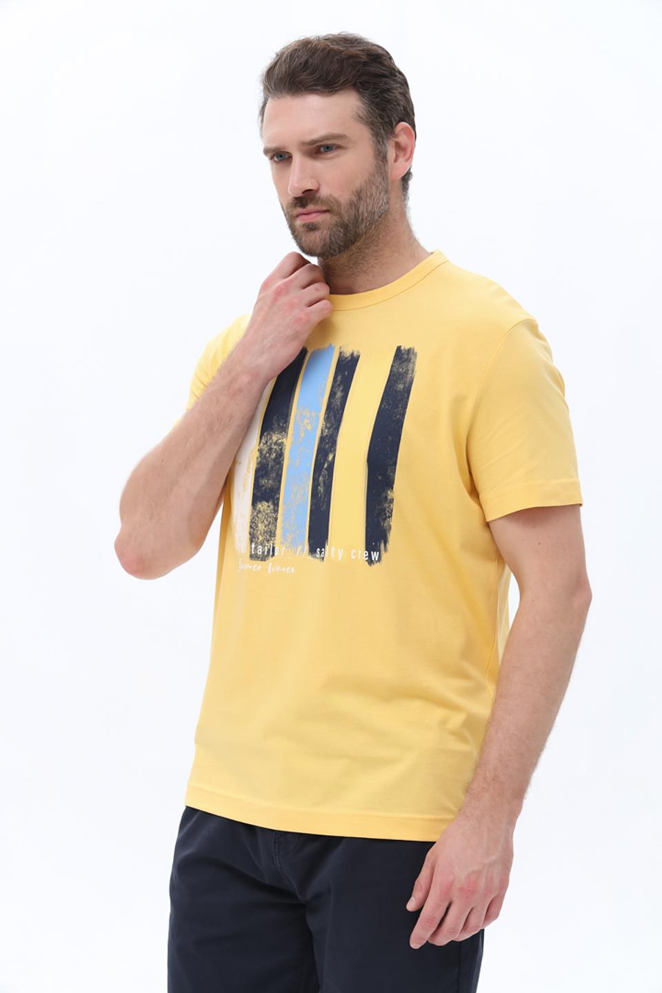 Футболка Tom Tailor полоски жёлтая