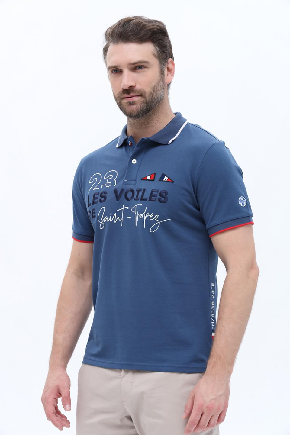 Поло North Sails с логотипом Saint-Tropez