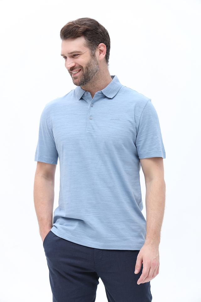 Поло Pierre Cardin мужское голубое