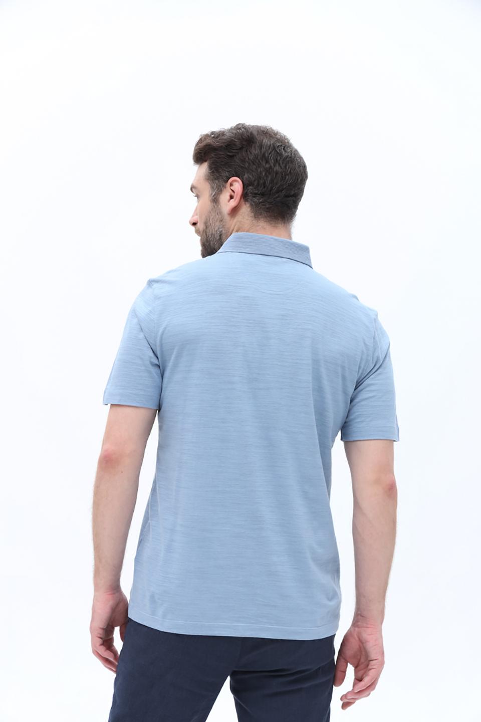 Поло Pierre Cardin мужское голубое