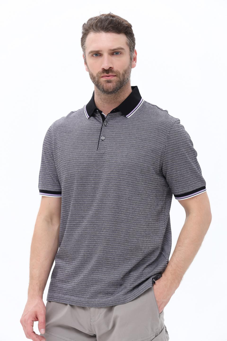 Поло Bugatti в мелкий принт