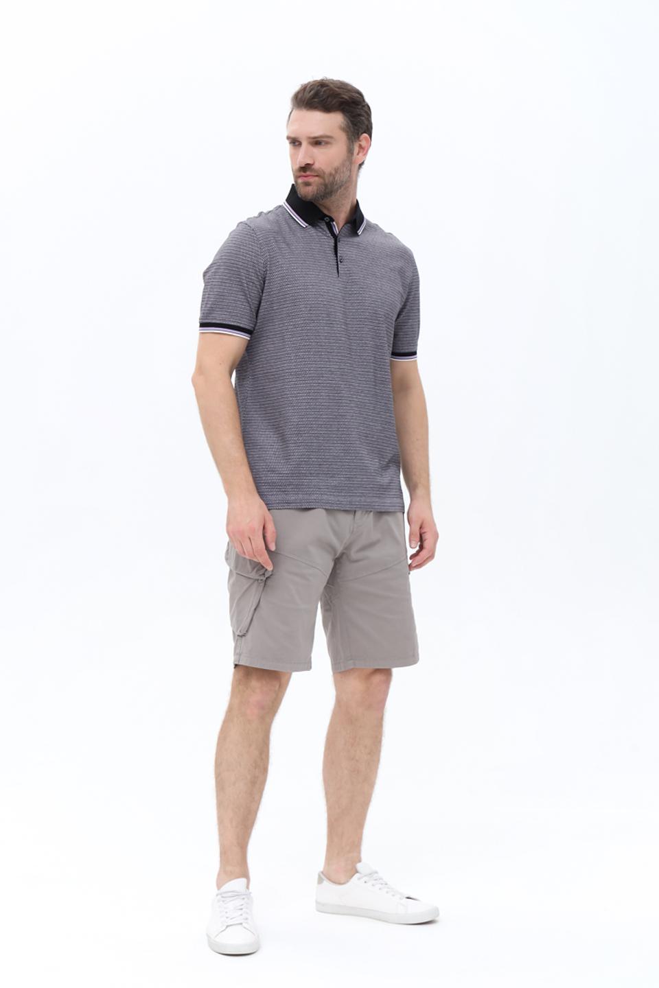 Поло Bugatti в мелкий принт